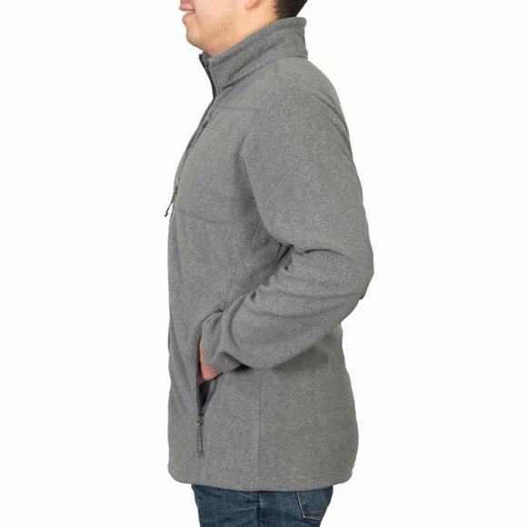 NWT Columbia Men's Thompson Peak Full Zip Fleece Gray Size M $80 FLE171 - Picture 4 of 6